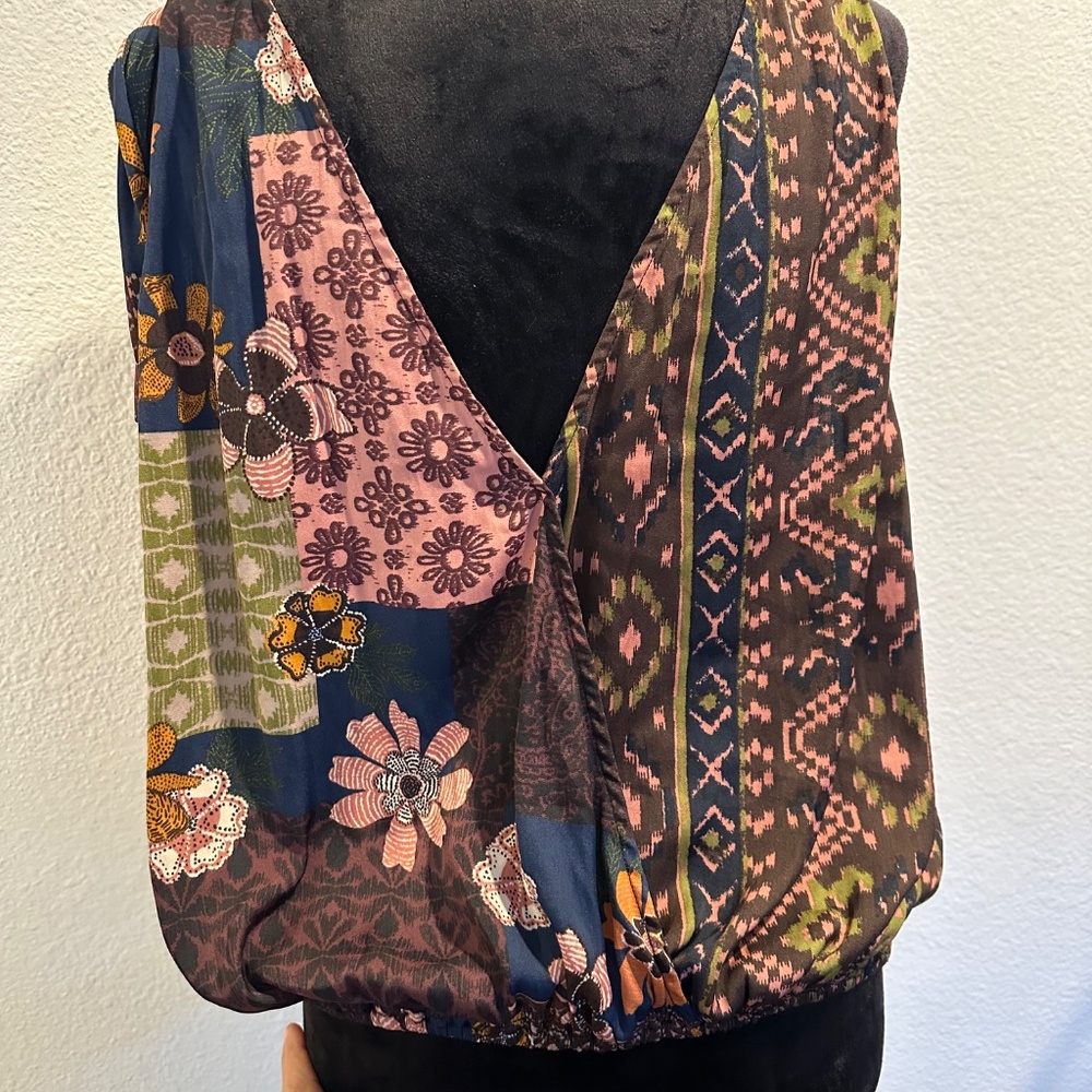 Free People Tied To You Print Top. NWOT - Picture 3 of 5